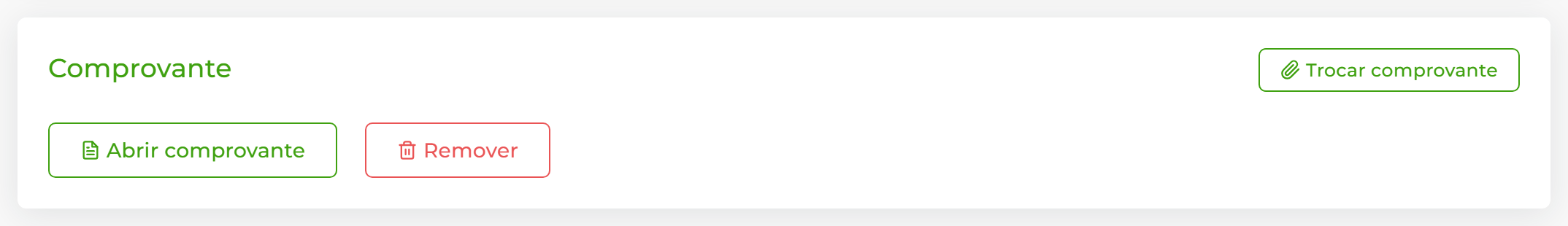 Doação com comprovante anexado.