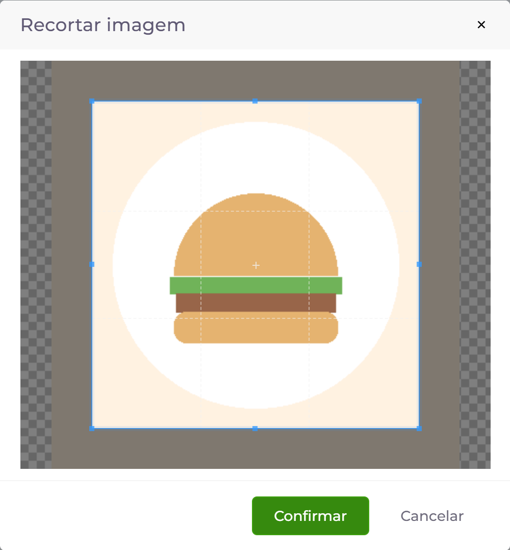 Recorte da imagem.